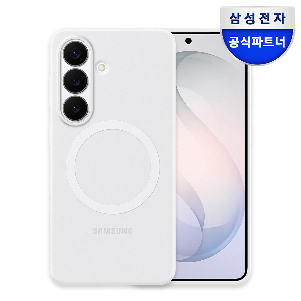 삼성 맥세이프 실리콘 마그넷 케이스 화이트, 갤럭시S26