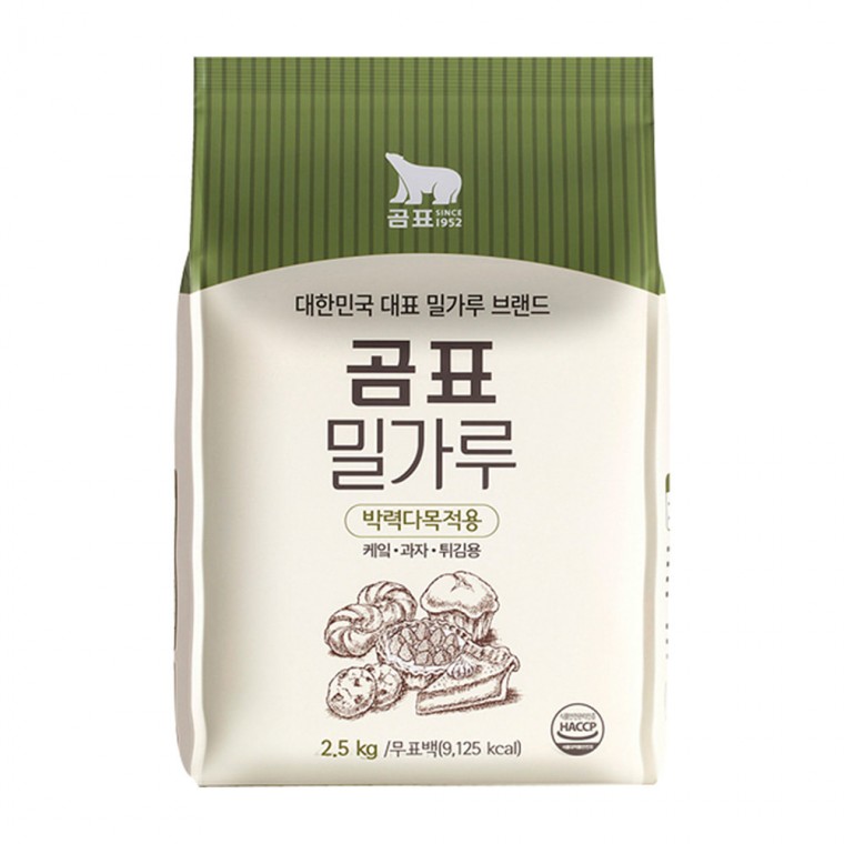 박력 밀가루 2.5kg 곰표 케이크 과자 튀김 - 상품 이미지