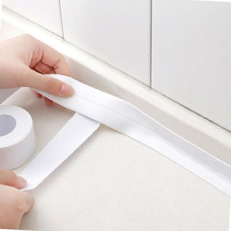 욕실 주방 싱크대 틈새 곰팡이 차단 방수 실리콘 밀착 테이프 벽면 모서리 이음새