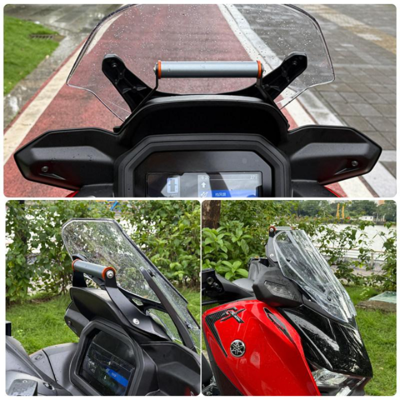 오토바이 휴대폰 거치대 XMAX 300 125 호환 GPS 마운트 브래킷 22mm 직경 크로스바 - 상세 이미지 3