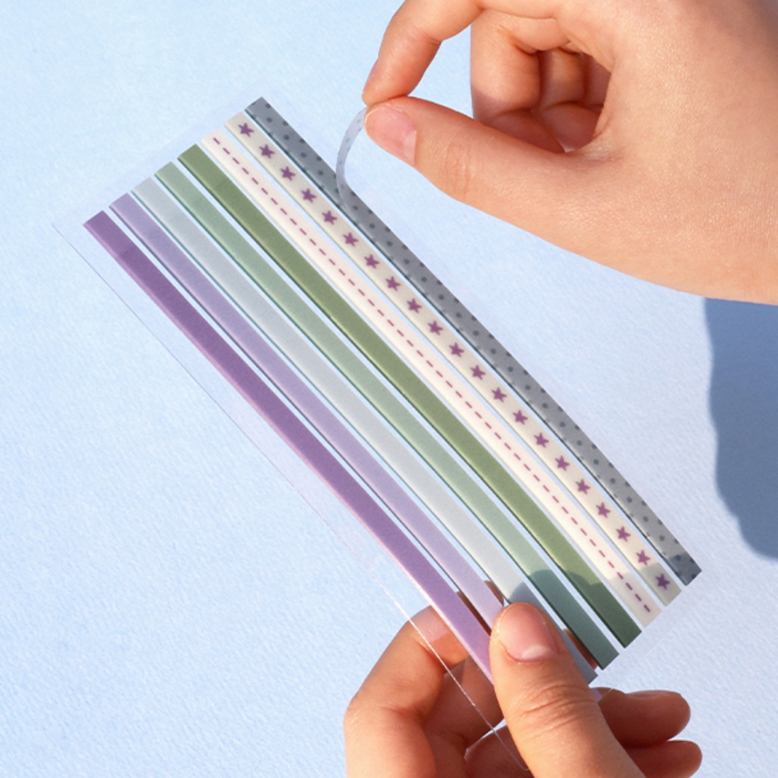 이지컷 롱인덱스 하이라이터 인덱스 독서 투명 밑줄 다꾸 스티커 비온뒤 65x148mm, 홀리데이 위시 이미지 8