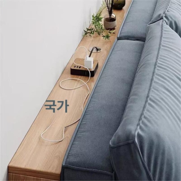 모던 원목 틈새 긴 협탁 소파 뒤 수납 선반 거실 침실 좁은공간 사이드테이블 좁은테이블 소파사이드테이블 특가 프로모션 100Lx10Wx69H 좁은 긴형 다층 수납 - 상품 이미지