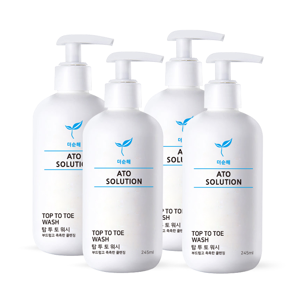 더순해 탑투토워시 245ml, 4개