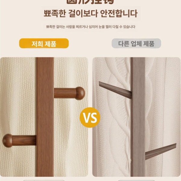 모던 회전 전신거울 옷걸이 행거 일체형 스탠드 침실 거울 옷정리 옷걸이행거 거울행거 스탠드옷걸이 스탠드행거 수입 중형2단 회전형-화이트 기본 - 상세 이미지 4