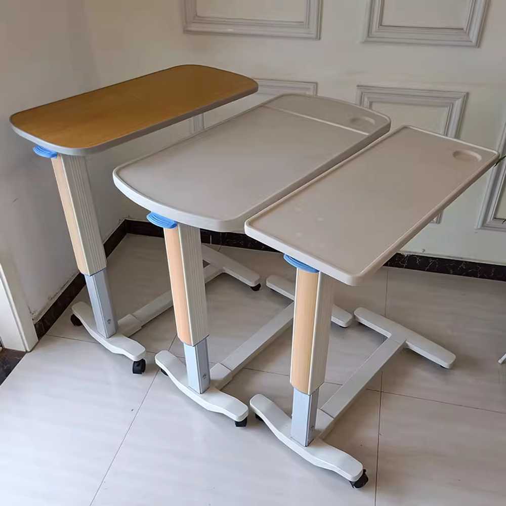환자용 식탁 리프트 테이블 베드트레이 노트북 이동식 화이트 900x450mm - 상세 이미지 3