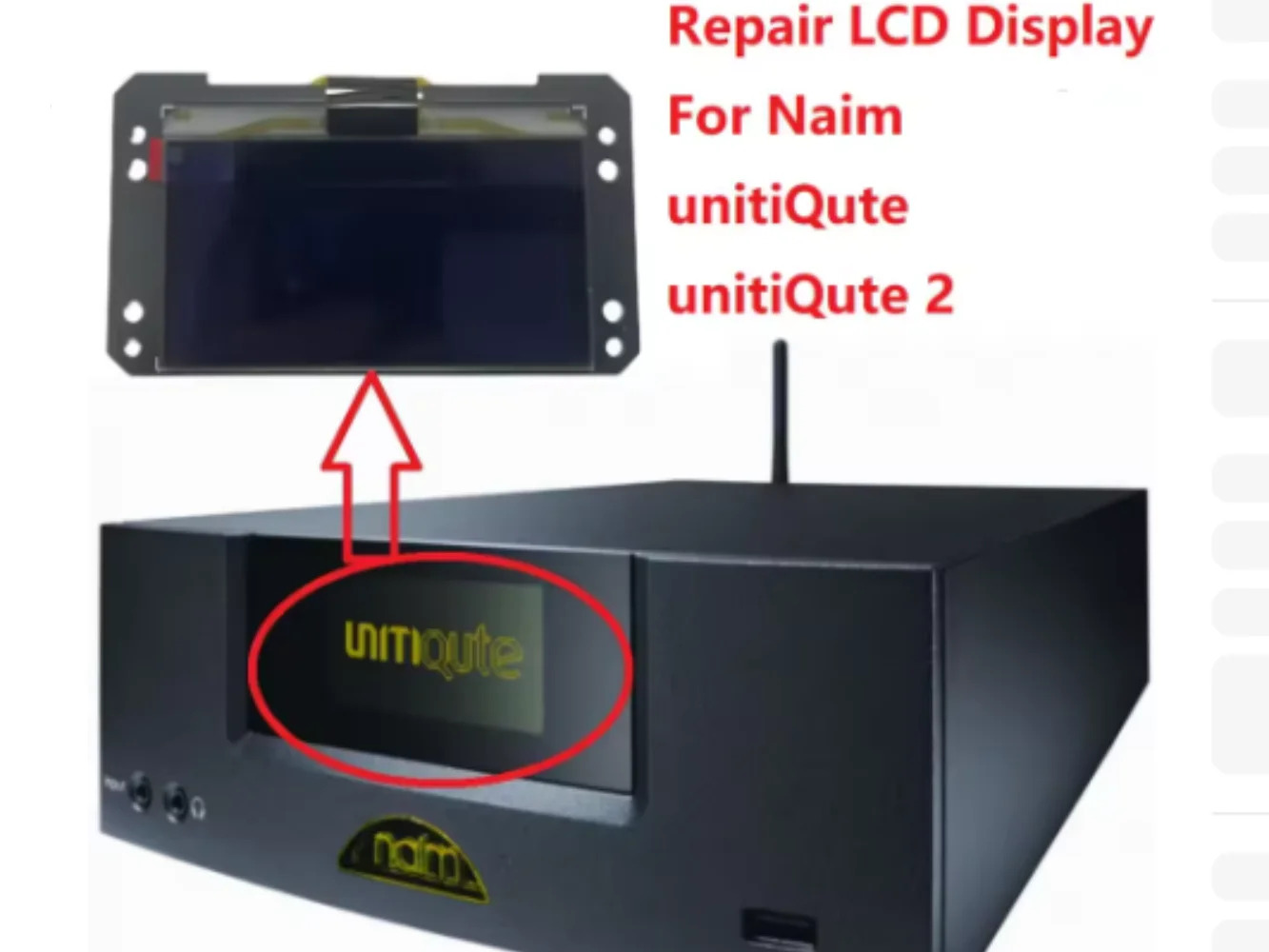Naim unitiQute / 2 OLED 디스플레이 매트릭스 스크린LCD 새 교체품비 원본