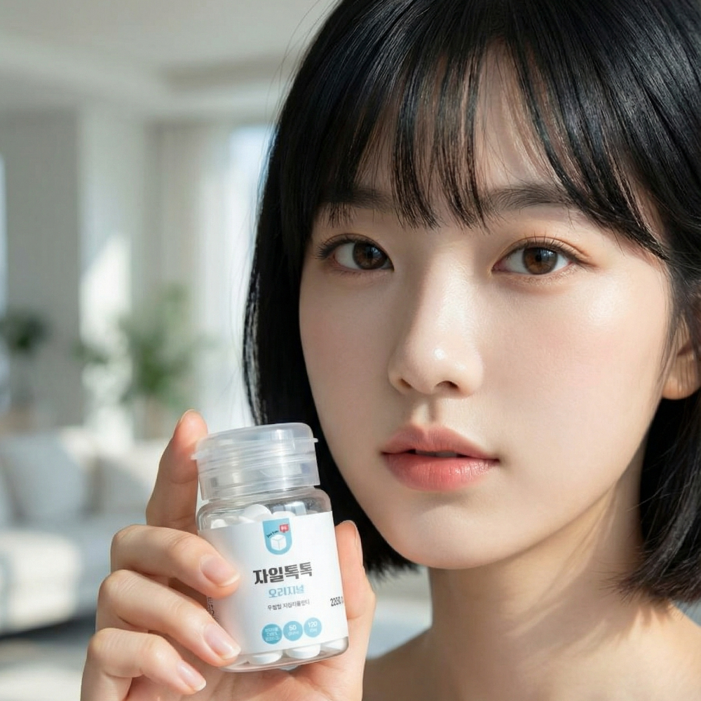 자일톡톡 무설탕 자일리톨 캔디 50g 큐브 4가지맛 핀란드산 당0% 원터치용기 사탕 - 상품 이미지