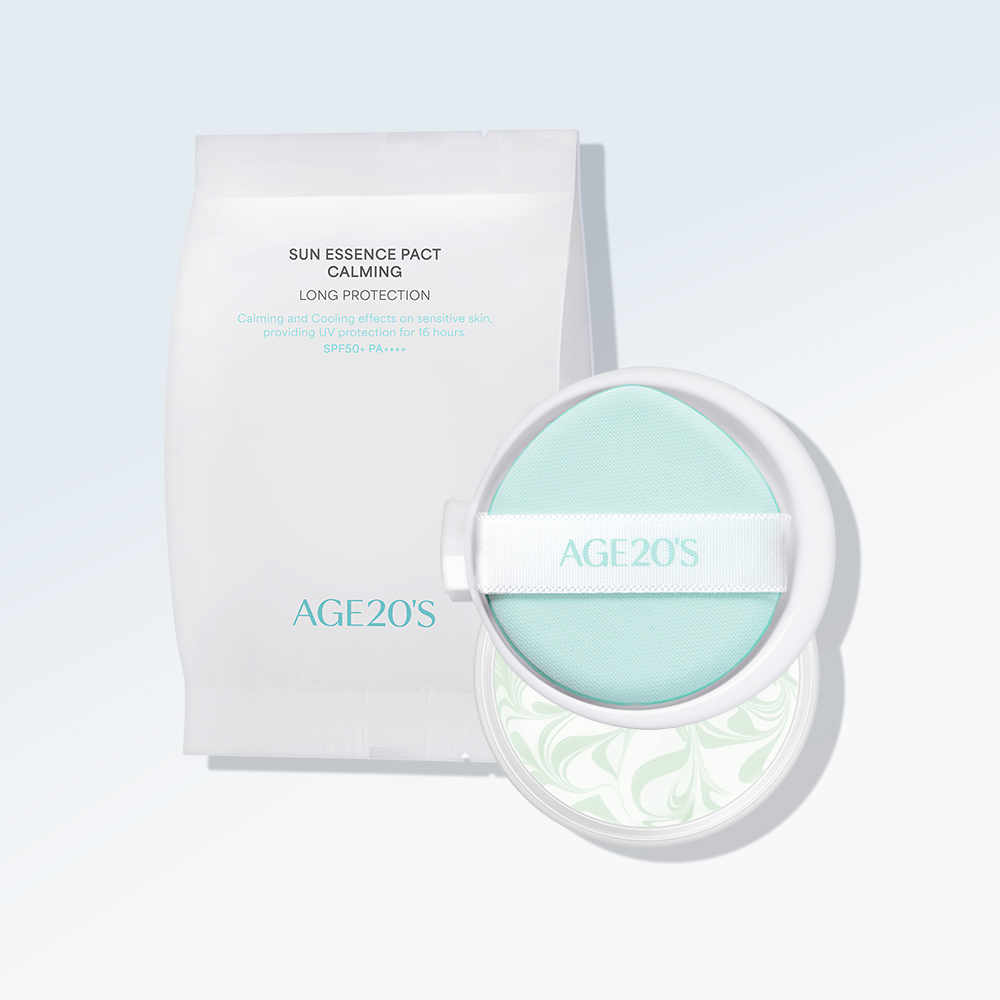 에이지투웨니스 카밍 롱프로텍션 무기자차 선팩트 12.5g 리필1입 (SPF50+ PA++++) 선쿠션 선크림 비건인증 이미지 1