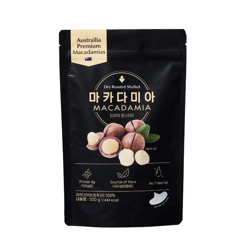 [프리미엄 블랙] 통 마카다미아 호주산 까먹는 프라임 등급 드라이로스트, 200g, 3개 - 상세 이미지 4