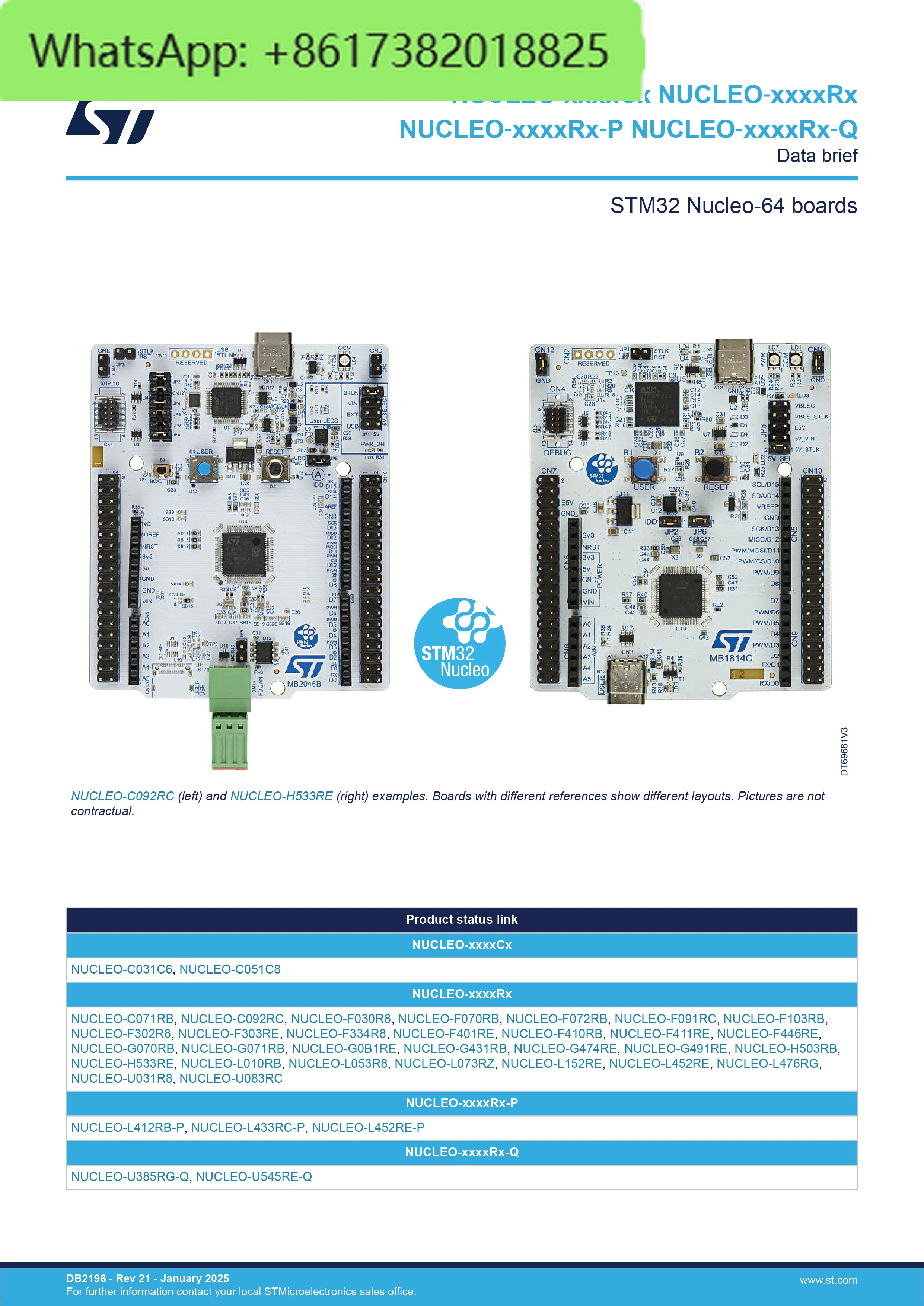 NUCLEO-F070RB STM32 Nucleo-64 개발보드 STM32F070RBT6
