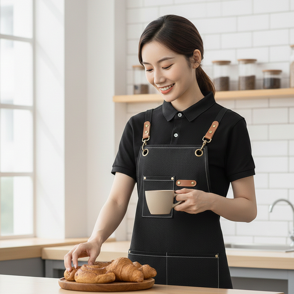 필굿리빙 주방 앞치마 방수 카페 미용실 바리스타 예쁜 식당 미술 남자 캔버스