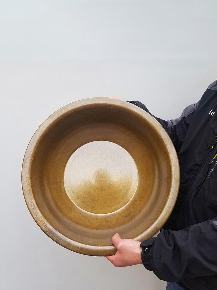 전통 공양 대야 제사 구리 시골 양동이 황동 결혼식 놋 33cm - 상세 이미지 4