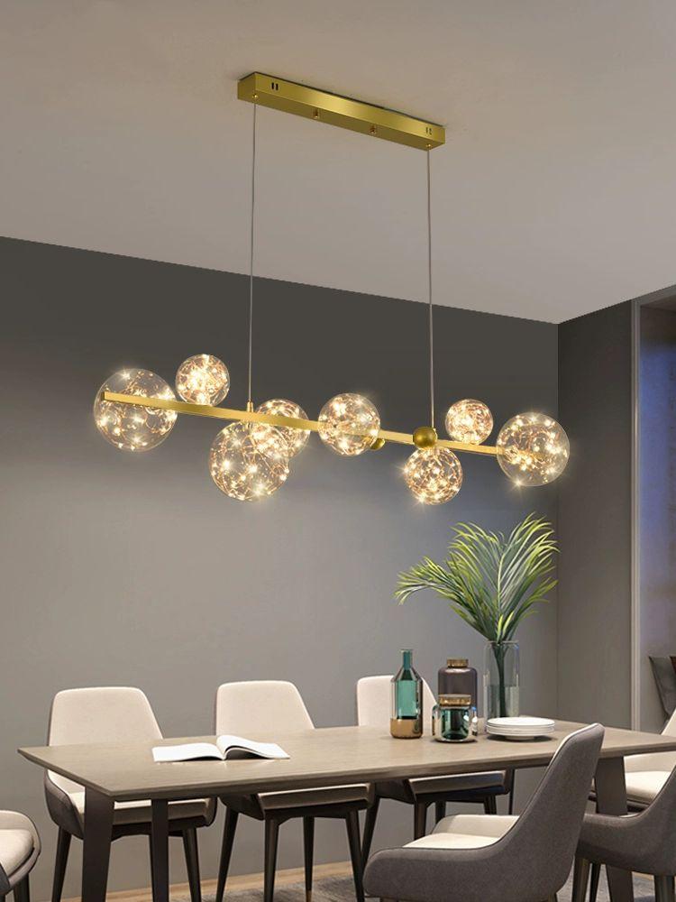 led 스트립 펜던트 조명 별 행잉 천장 별빛 식탁등 골드 인테리어 원형 거실 이미지 6