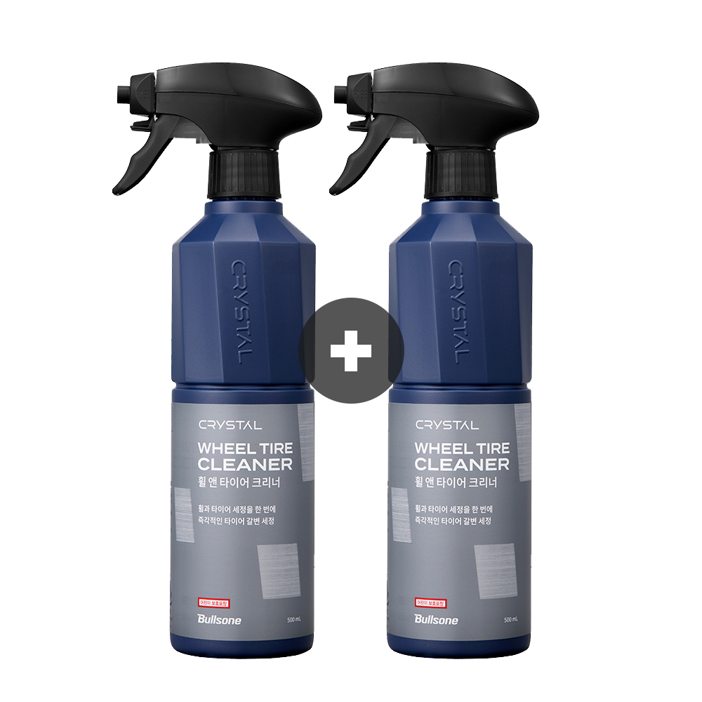 [1+1이벤트][불스원] 뉴 크리스탈 휠&타이어 크리너 갈변제거 폼타입 세정제 500ml 제품 이미지