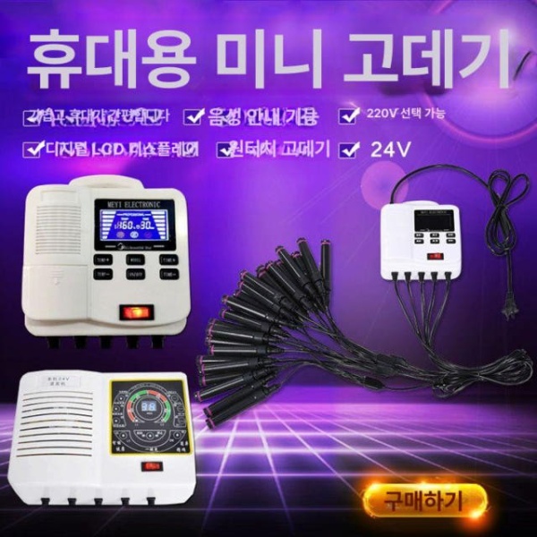 전문가용 디지털 펌기계 직펌기 휴대용 고데기 믹 미용실 매직기 220V 휴대용 25헤드 25봉 포함 - 상품 이미지