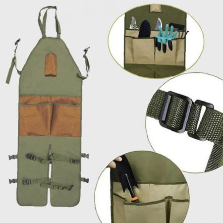 정원 가꾸기 공방 작업 실내외 활동 다기능 수납 포켓 허리 조절 보호 앞치마