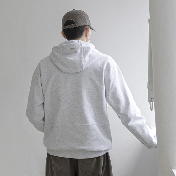 남자 오버핏 헤비웨이트 후드티 무지 검정 후드티 남자 봄 남녀공용 이미지 8