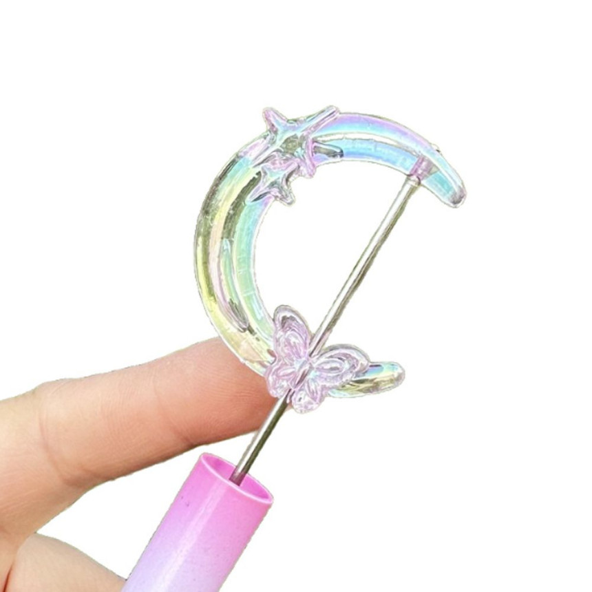영롱 달 비즈 거꾸 빗꾸 볼꾸 볼펜 거울 빗 꾸미기 재료 만들기 키링 부자재 DIY