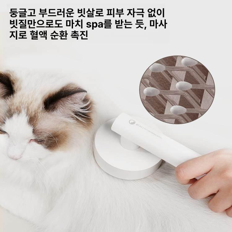 슬리커 반려동물용 강아지용 그루밍 칫솔모 타입 털 제거 1세대 원형 빗+3-in-1 네일 클리퍼 - 상세 이미지 5