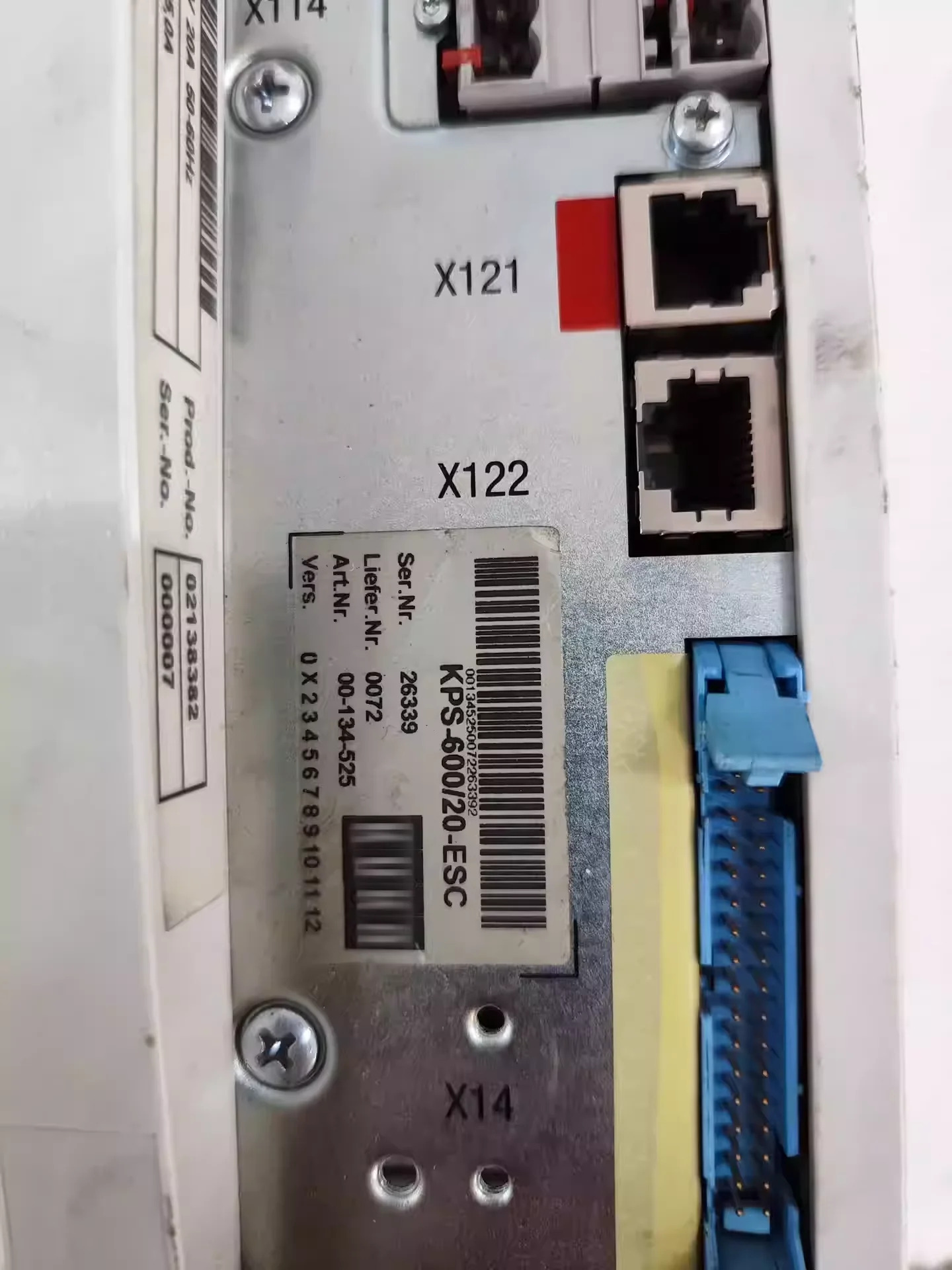 전원공급장치 KPS-600/20-ESC 품목 00-134-525