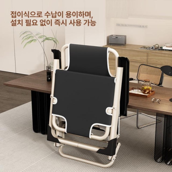 프리미엄 무중력 간이 침대의자 리클라이너 접이식 안락 낮잠 원형 튜브 1.0 - 상세 이미지 5
