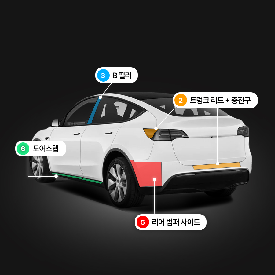 라보코스메티카 테슬라 모델 Y N라인 부분PPF PPF필름 헤드라이트 앞범퍼 - 상세 이미지 3