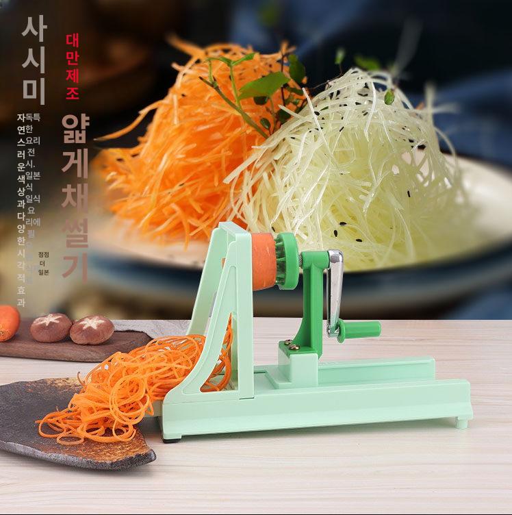 당근짜장면 당근채칼 야채국수 라페 만능 슬라이서 회전 대만산 분쇄기 1대 - 상세 이미지 2