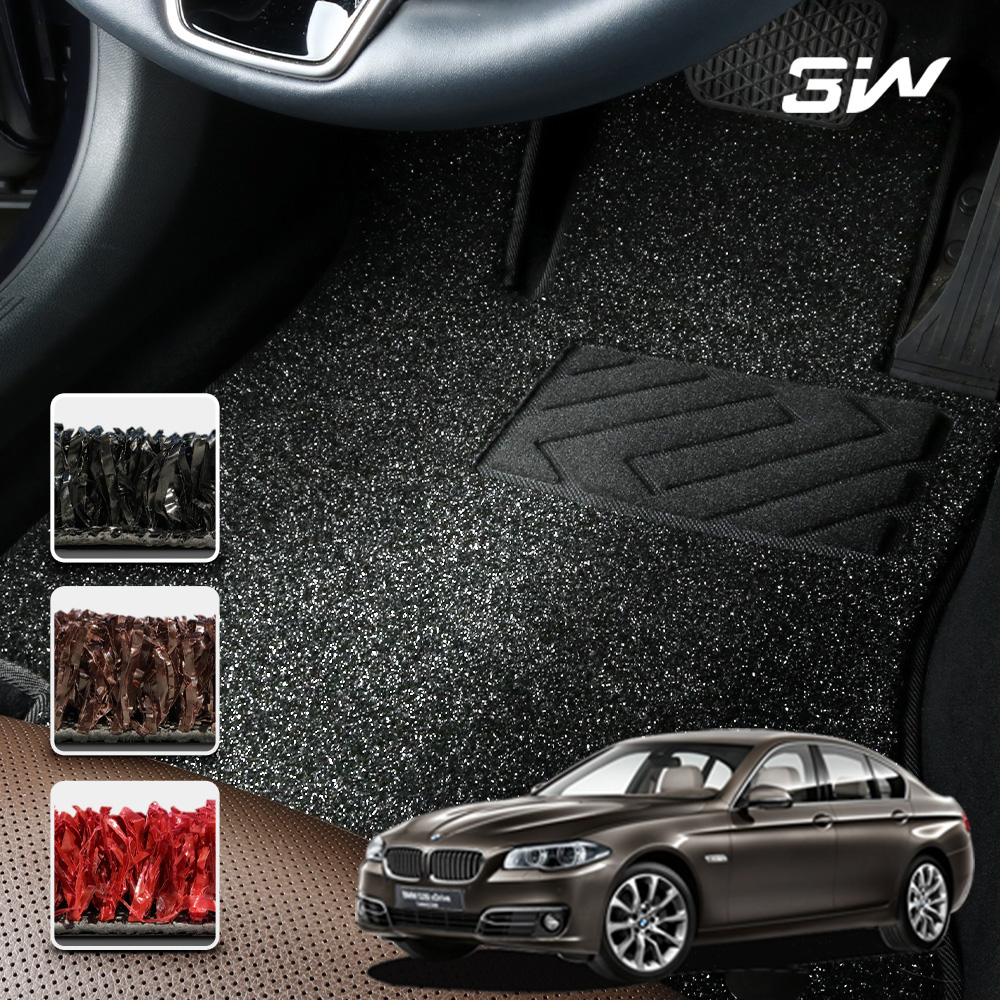 3W 에코라이너 BMW 5시리즈 F10 F11 신소재 POE 매트 잔디 바닥 카매트 - 상품 이미지