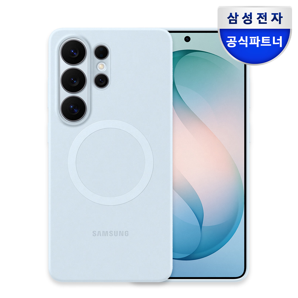 삼성 맥세이프 실리콘 마그넷 케이스 라이트블루, 갤럭시S26 울트라 - 상품 이미지