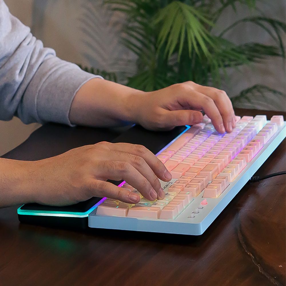 후아즘 KS-007 키보드 손목 받침대 RGB LED 팜레스트 손목보호 - 상세 이미지 5