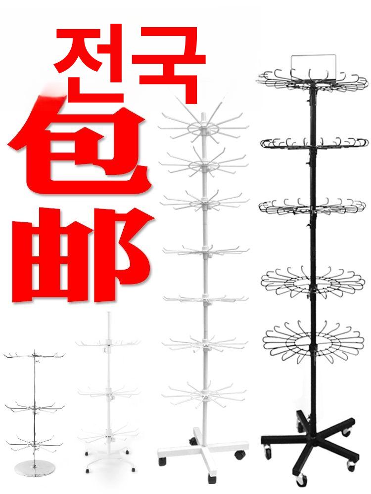 모자 진열대 철제 모자걸이 월고리 거치대 진열자재 표준 두꺼운 바닥 5단 블랙 - 상세 이미지 2