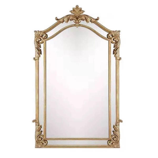 프리미엄 엔틱 골드 거울 침실 화장대 벽걸이 미용실 화장실 카페 60x80cm - 상세 이미지 5