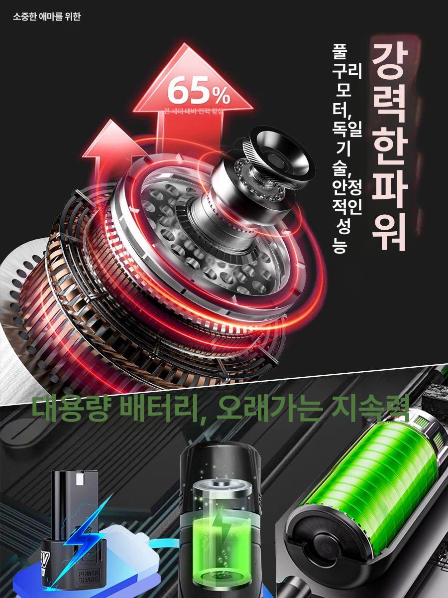 차량용 광택기 왁싱기 가정용 자동차 용품 다기능 셀프 머신 광택집 페인트 전동 유선 이미지 7