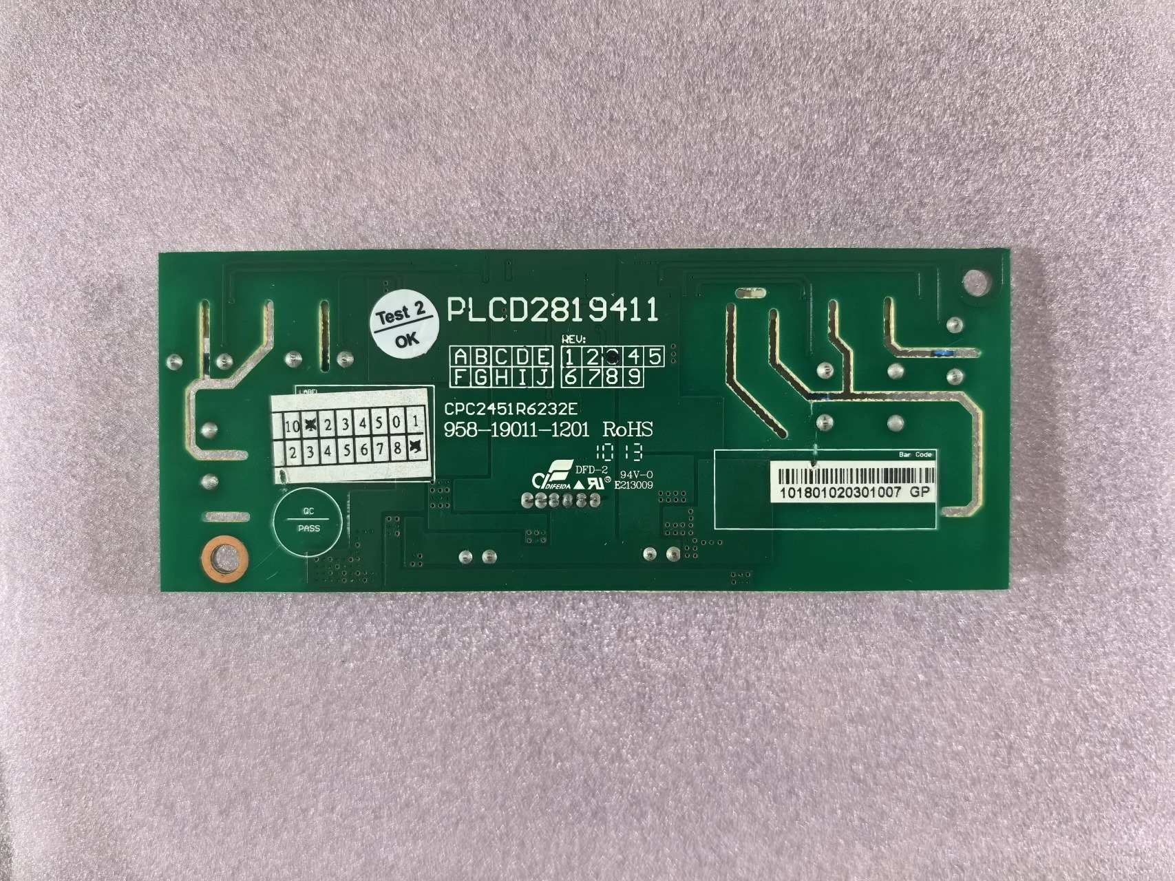 PLCD 2819411 CPC2451R6232E 958-19011-1201 로스
