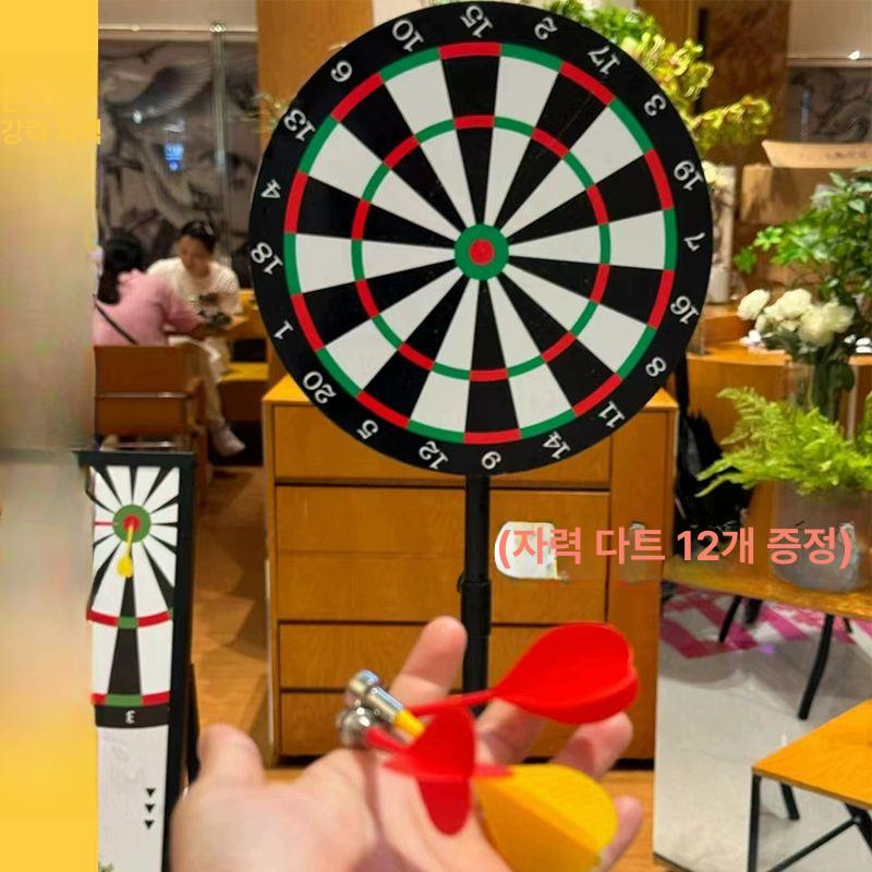 마그네틱 다트판 접이식 다트보드 대형 축제용 게임기 자석 60cm 나무 프레임 포함 다트12개포함 - 상세 이미지 3