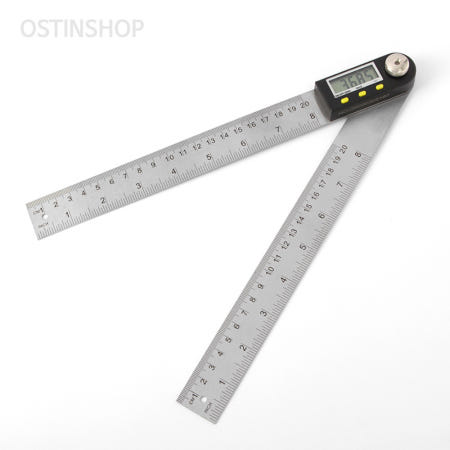 오스틴포유 협력사 오스틴샵 디지털 스틸 각도기 20cm 각도기자 360도각도기자 각도측정