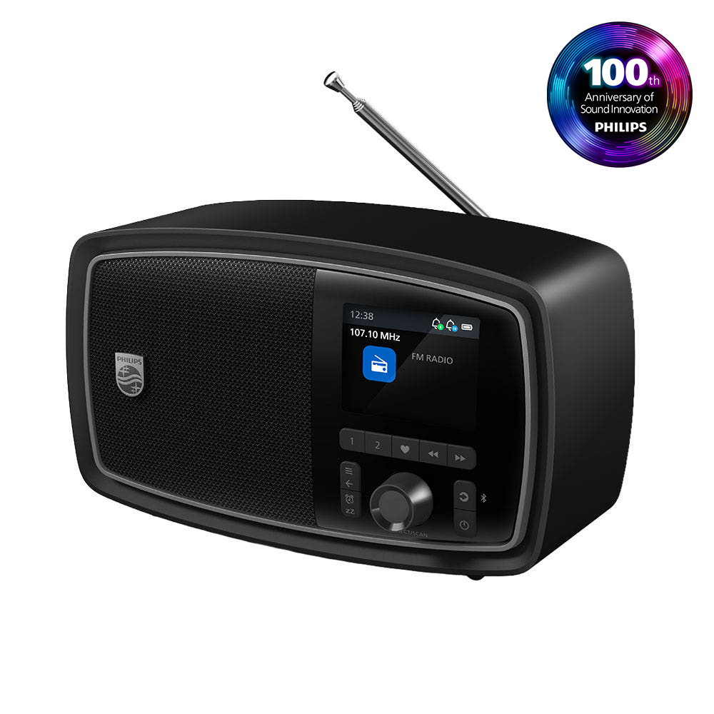 필립스 TAV2000 The Janet 휴대용 레트로 라디오 블루투스 스피커 제품 이미지