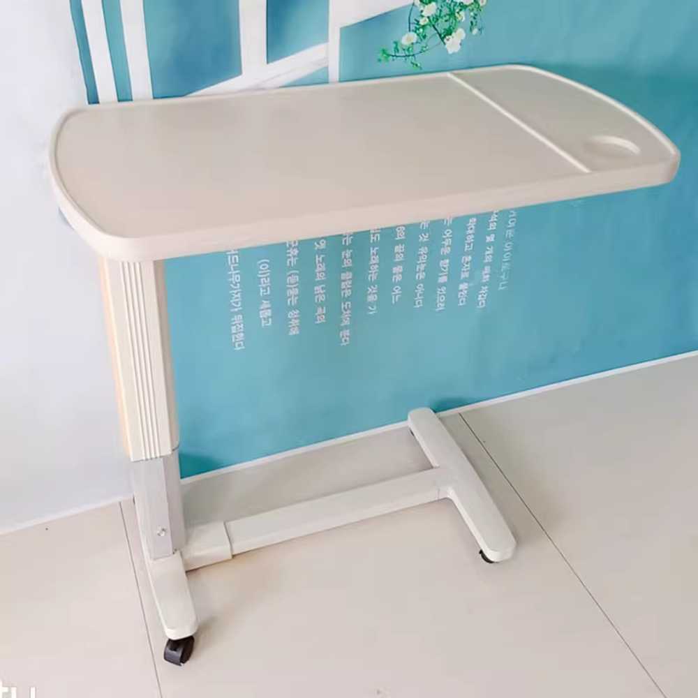 환자용 식탁 리프트 테이블 베드트레이 노트북 이동식 화이트 900x450mm - 상세 이미지 4