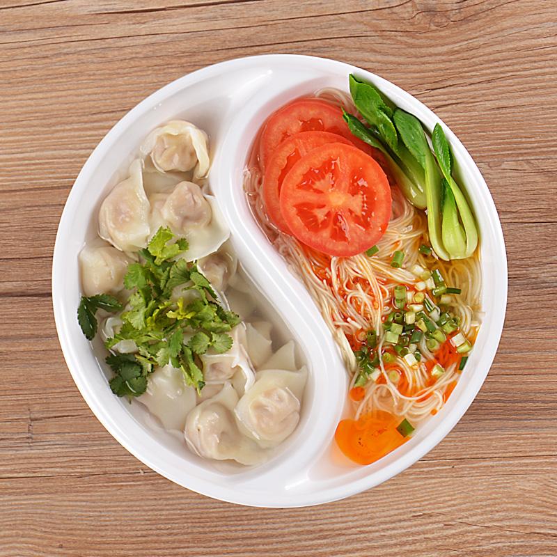 중국집 반반그릇 멜라닌 탕짜면 짬짜면 면기 반반용기 나눔 짜장면 - 상세 이미지 2