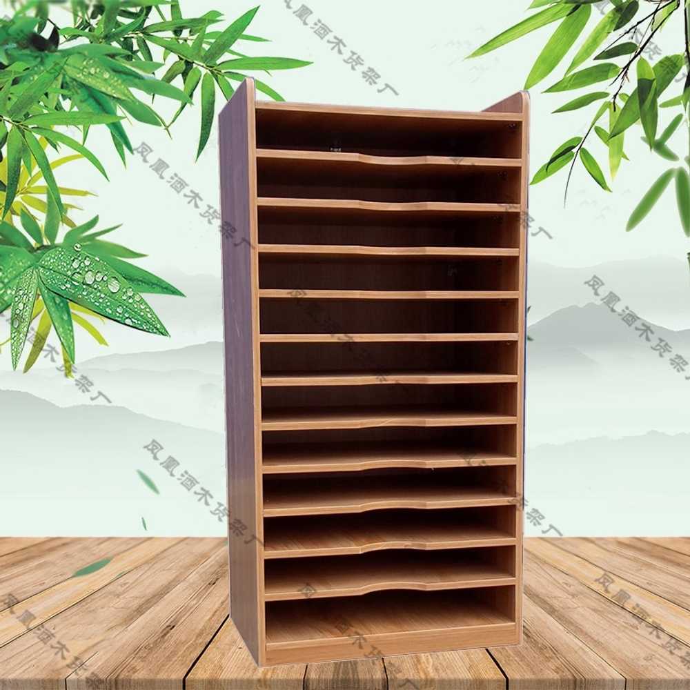 스케치북 정리함 도면 보관박스 선반 다층 우드 파일 60X40X70cm 기본형 - 상세 이미지 3