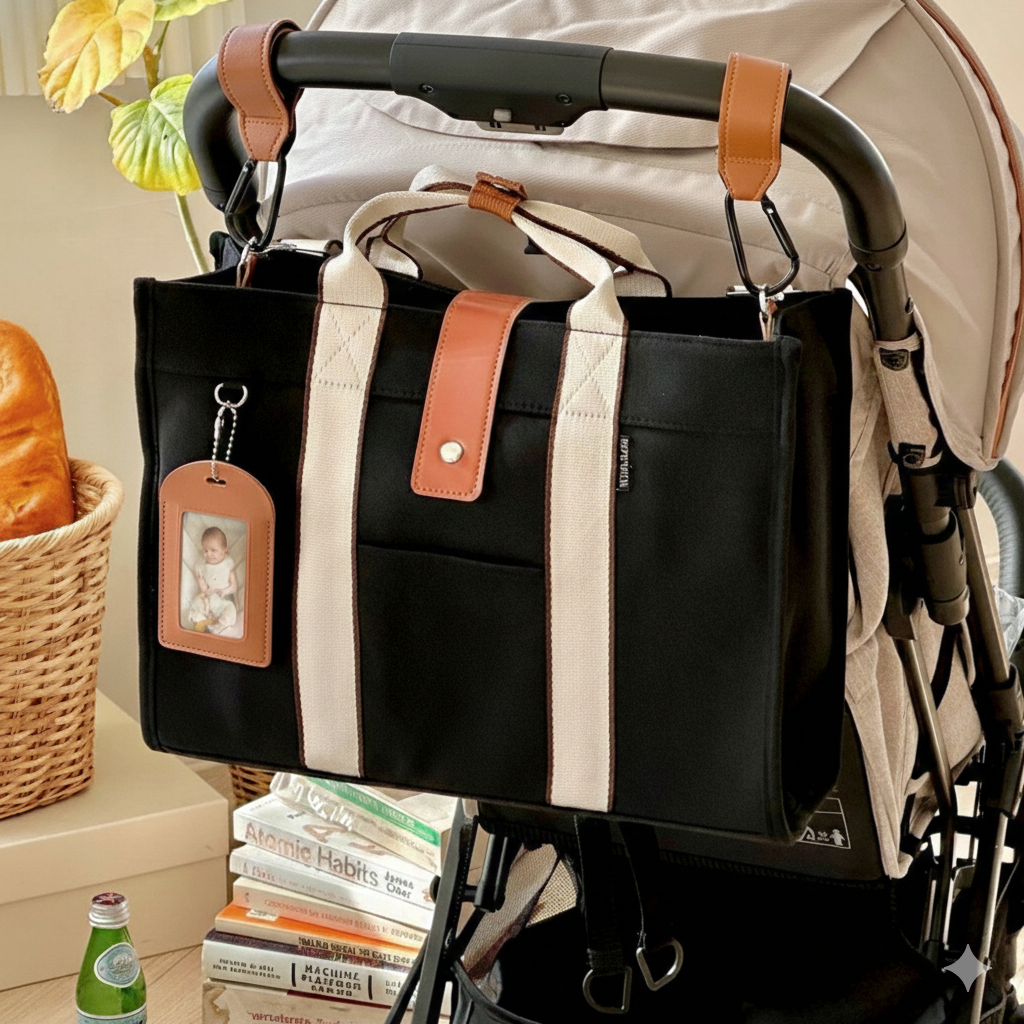 우아로그 기저귀가방 아기짐가방 가벼운 숄더백