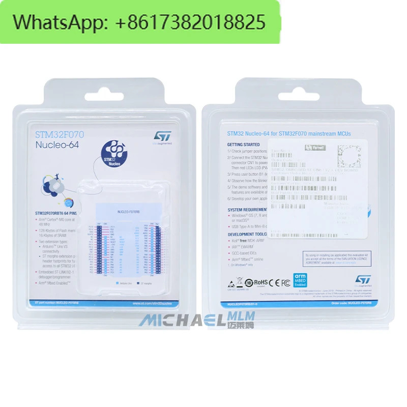 NUCLEO-F070RB STM32 Nucleo-64 개발보드 STM32F070RBT6