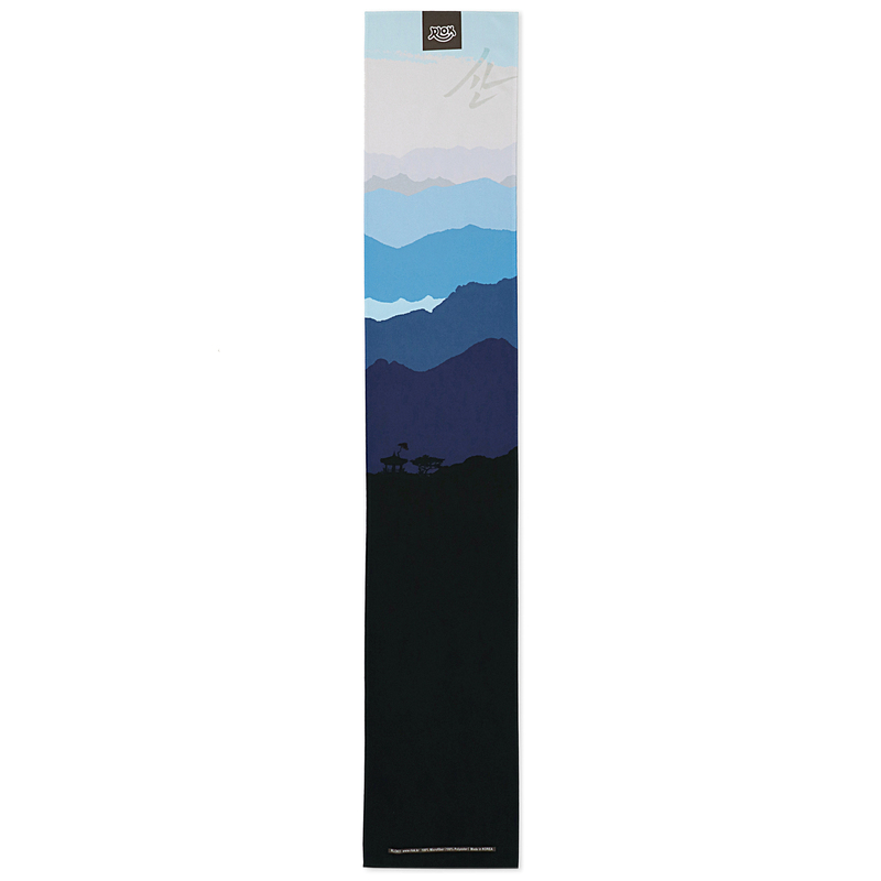 알록 극세사 스포츠 양면디자인 타월 20 x 110cm 47g, 산, 1장 이미지 6