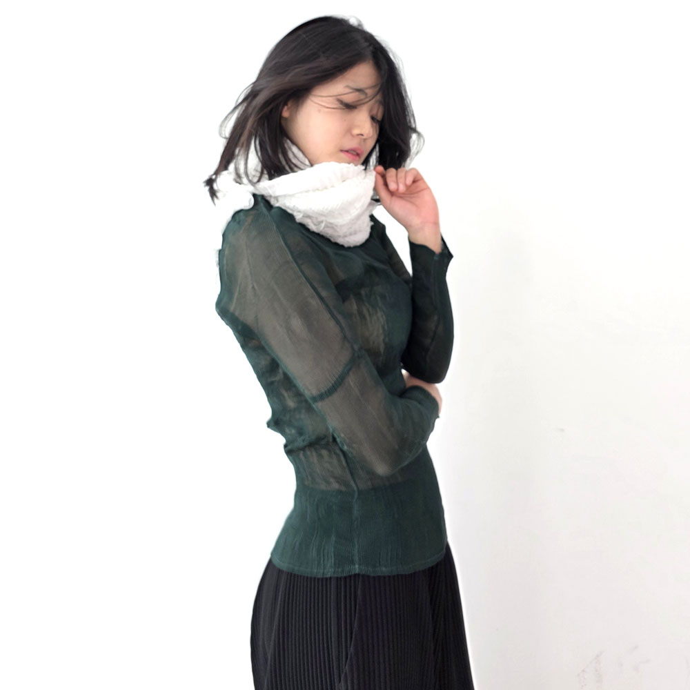 VSF63 플리츠 숄 스카프 볼레로 가디건 이미지 6