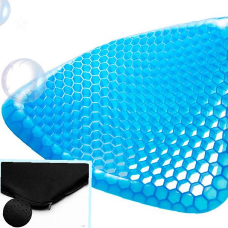 jeongchunemall 벌집 구조 쿨링 젤 방석 통풍 시트 쿨 방석 논슬립 여름 사무실 자동차 의자용