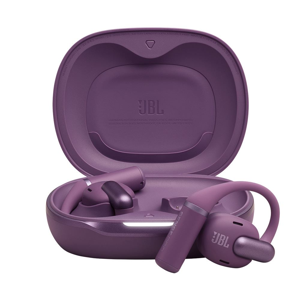 삼성공식파트너 JBL SENSE PRO 오픈형 러닝 귀걸이 무선 이어폰 퍼플 이미지 2