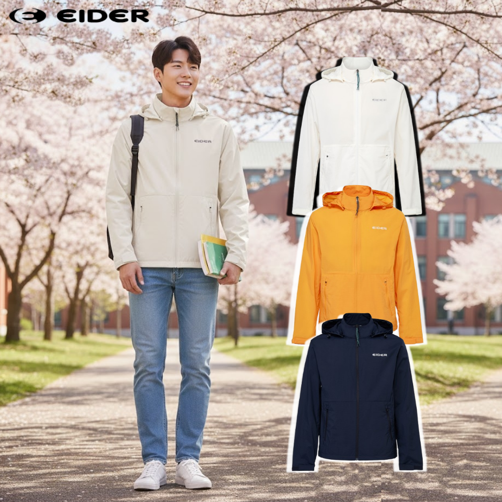 아이더 남자 여름 바람막이 투르 베이직 남성 경량 스트레치 자켓 - 상품 이미지