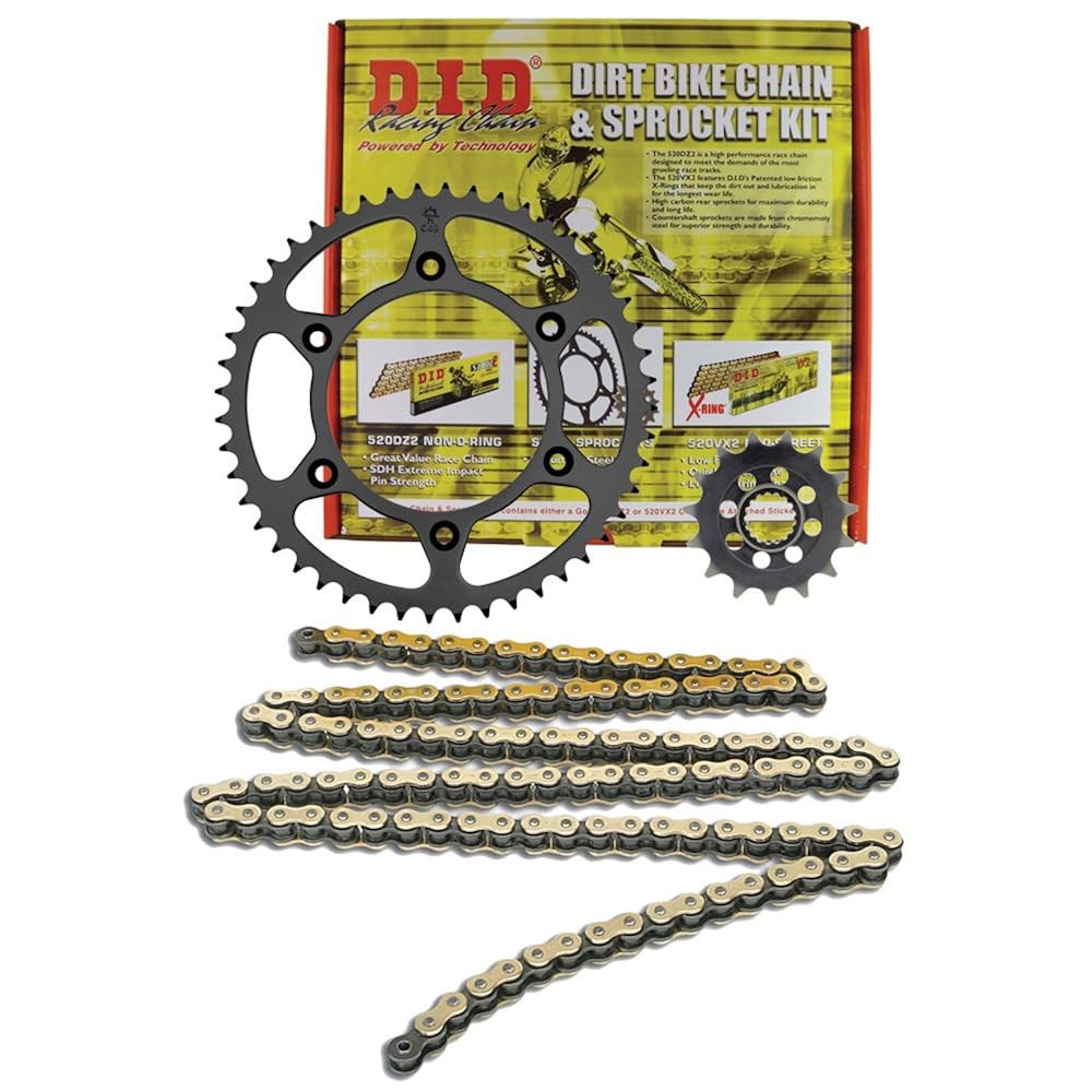 D.I.D MXS-008OEM 520VX2 골드 체인 및 14개 치아/47개 치아 스프로켓 키트 - 상품 이미지
