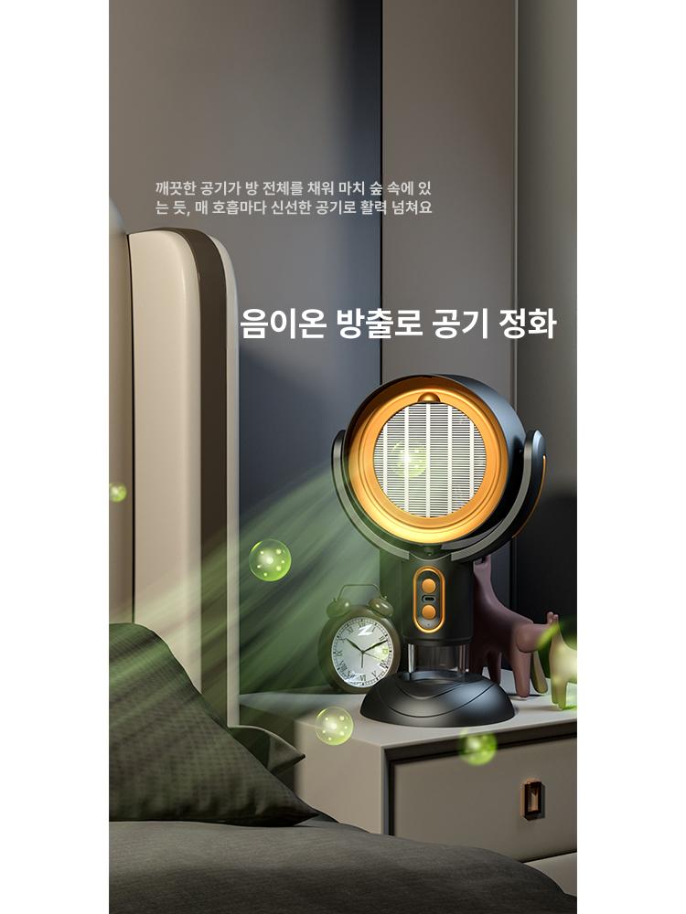 가정용 미니 후드 테이블용 흡입기 소형 유무선 담배연기 충전식 골드 1개 + 1개 - 상세 이미지 5