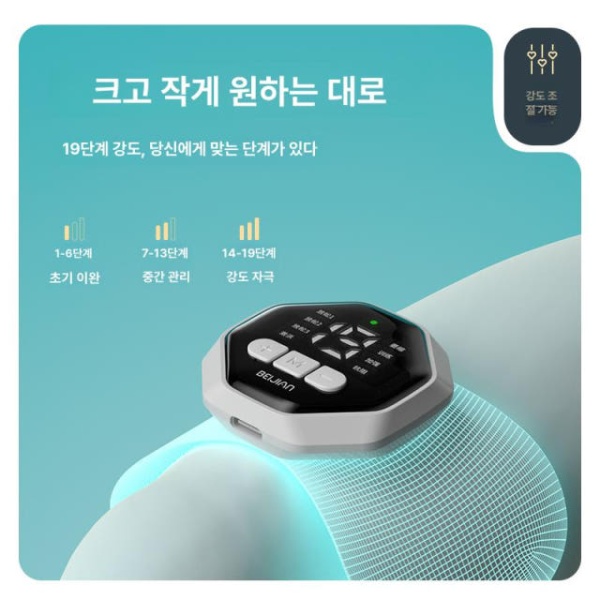 최신형 고주파 마사지기 전기 근육자극 허리 목 전동 안마기 근육회복 본체+더블 2개 - 상세 이미지 3
